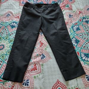 Black slim ankle pants